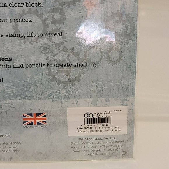 Urban Stamps Foam 12 Days Of Christmas Easy Cling - Picture 12 of 12